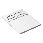 Grappig citaat sarcastische humor met gezegden ver notitieblok (Schuin)