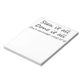 Grappig citaat sarcastische humor met gezegden ver notitieblok (Linkerzijde)