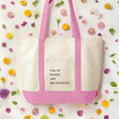 Grappig citaat Schattige Girly Modern Minimalist Tote Bag