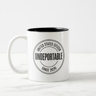 Grappig Citaat Staatsburgerschap Trots Nieuwe Amer Tweekleurige Koffiemok
