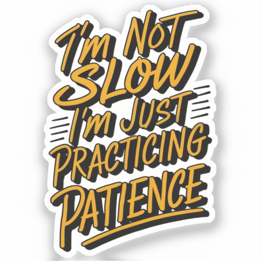 grappig citaat sticker (Voorkant)