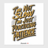grappig citaat sticker (Vel)