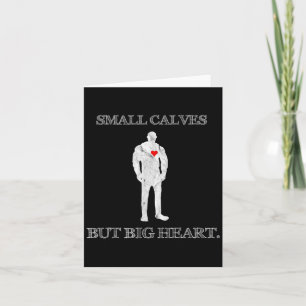 Grappig citaat Tiny Calves Joke Lifting Gym Motiva Kaart