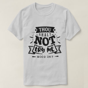 Grappig citaat typografie ontwerp met houding t-shirt