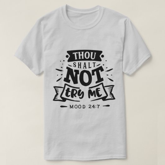 Grappig citaat typografie ontwerp met houding t-shirt (Design voorkant)