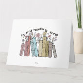 Grappig citaat van de boeklezer in mijn lezende ti kaart (Achterkant)