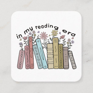 Grappig citaat van de boeklezer in mijn lezende ti vierkante visitekaartje