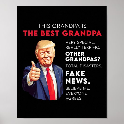 Grappig citaat van Donald Trump voor conservatieve Poster (Voorkant)