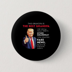 Grappig citaat van Donald Trump voor conservatieve Ronde Button 5,7 Cm