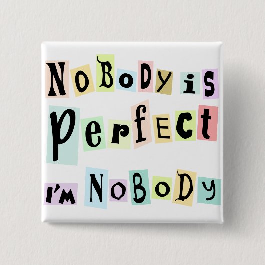 grappig citaat vierkante button 5,1 cm (Voorkant)