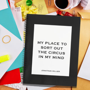 Grappig citaat voor Bezige Mensen om Notitieboek v