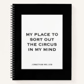 Grappig citaat voor Bezige Mensen om Notitieboek v (Voorkant)