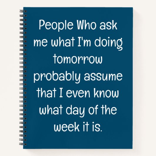 Grappig citaat voor vergeetachtige mensen om te do notitieboek (Voorkant)