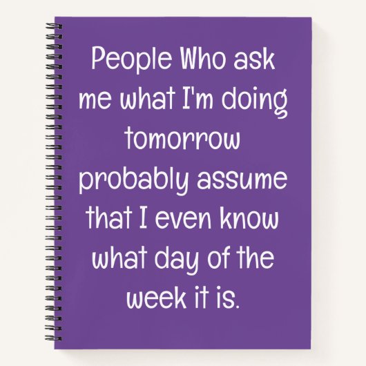 Grappig citaat voor vergeetachtige mensen om te do notitieboek (Voorkant)