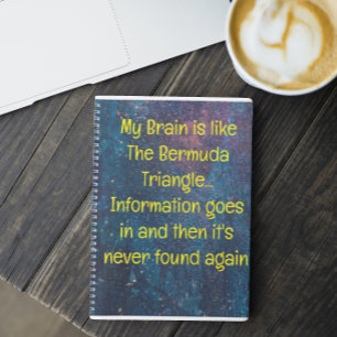 Grappig citaat voor vergeetachtige mensen om te do notitieboek