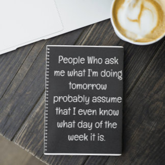 Grappig citaat voor vergeetachtige mensen om te do notitieboek