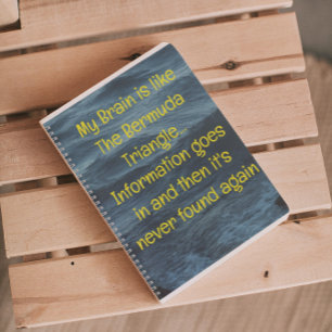 Grappig citaat voor vergeetachtige mensen om te do notitieboek