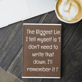 Grappig citaat voor vergeetachtige mensen om te do notitieboek