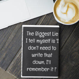 Grappig citaat voor vergeetachtige mensen om te do notitieboek