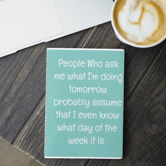 Grappig citaat voor vergeetachtige mensen om te do notitieboek