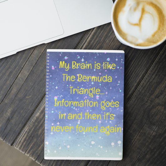 Grappig citaat voor vergeetachtige mensen om te do notitieboek