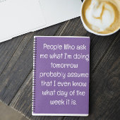 Grappig citaat voor vergeetachtige mensen om te do notitieboek