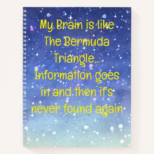 Grappig citaat voor vergeetachtige mensen om te do notitieboek (Voorkant)