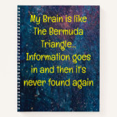 Grappig citaat voor vergeetachtige mensen om te do notitieboek (Voorkant)