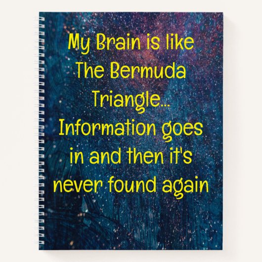 Grappig citaat voor vergeetachtige mensen om te do notitieboek (Voorkant)