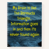 Grappig citaat voor vergeetachtige mensen om te do notitieboek (Voorkant)