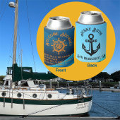 Grappig citaat 'Welkom aan boord!' Bootnaam/thuish Blikjeskoeler