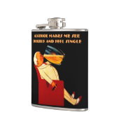 Grappig citaat, zie dubbel, voel enkel heupfles (Links)