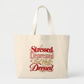 Grappig citaatbericht Sassy Coquette Grote Tote Bag