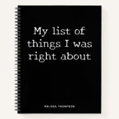 Grappig citaatlijstdingen juist over Notitieboek (Voorkant)