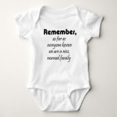 Grappig citeert baby cadeaus humor van familiecade romper (Voorkant)