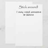 Grappig citeert briefpapier cadeauideeën voor verj (Voorkant / Achterkant)