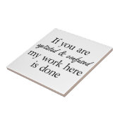 Grappig citeert cadeautjes unieke cadeauideeën hum tegeltje (Zijkant)