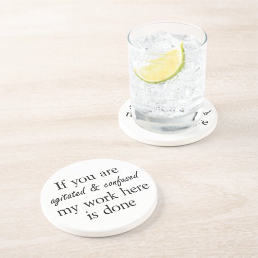 Grappig citeert cadeautjes unieke onderzetters cad (Zijkant)