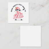 Grappig citeert dat mensen moeten overvallen vierkante visitekaartje (Voorkant / Achterkant)