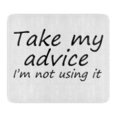 Grappig citeert het snijbordgrappen over keukencad snijplank (Voorkant)