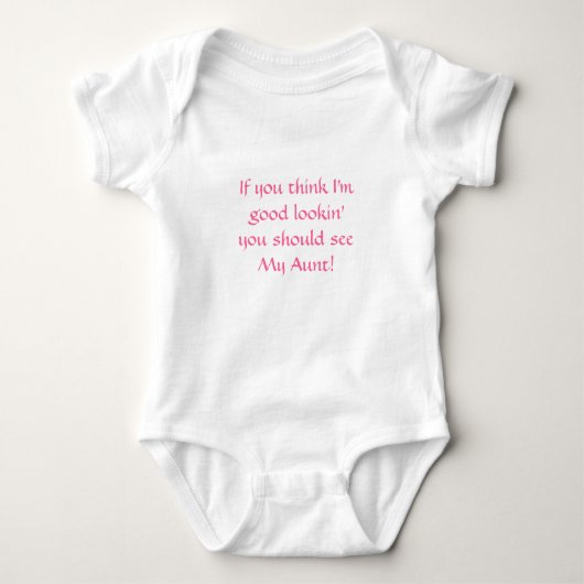 Grappig citeert unieke baby cadeau voor humor grap romper (Voorkant)