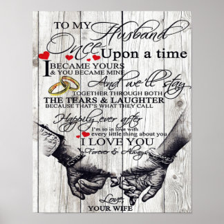 Grappig citeren aan mijn man | Gift for Husband | Poster