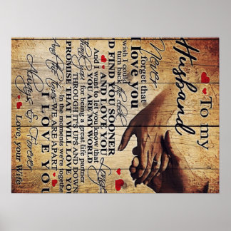 Grappig citeren aan mijn man | Gift for Husband | Poster