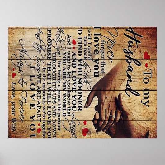 Grappig citeren aan mijn man | Gift for Husband | Poster (Voorkant)