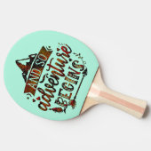 Grappig citeren, en dus begint het avontuur, pinge tafeltennisbatje (Zijkant)