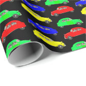 Grappig Citroen 2 CV tegelpatroon Cadeaupapier (Rol Hoek)