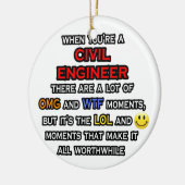 Grappig civiel ingenieur... OMG WTF LOL Keramisch Ornament (Links)