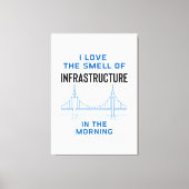 Grappig civieltechnisch Afstuderen Canvas Afdruk (Voorkant)