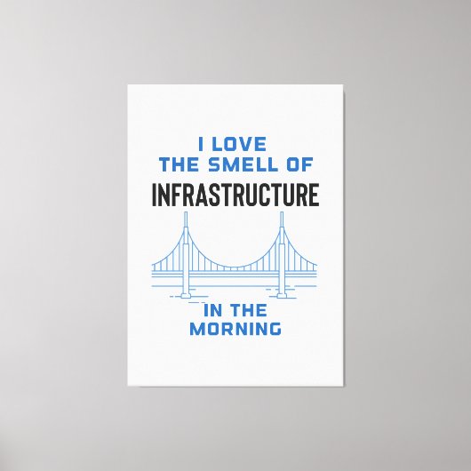 Grappig civieltechnisch Afstuderen Canvas Afdruk (Voorkant)