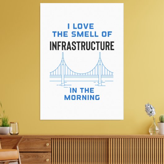 Grappig civieltechnisch Afstuderen Canvas Afdruk (Insitu (Woonkamer))